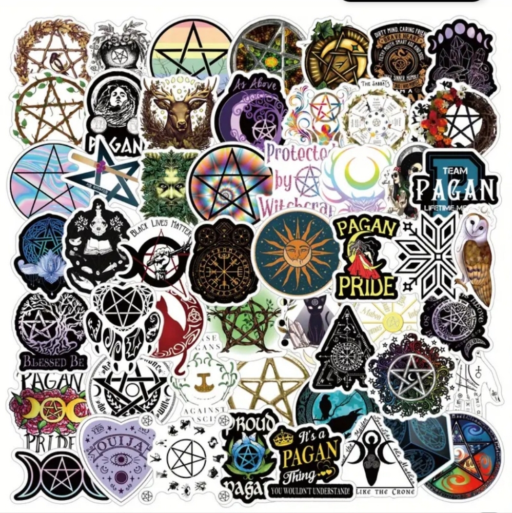 New 50 Pagan stickers